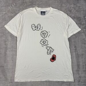 Jungmaven Shirt Mens Small White Hemp Blend Short Sleeve Sustainable Made in USA